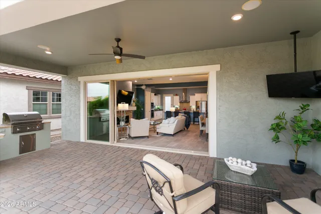 a view of a city with mountains in the background