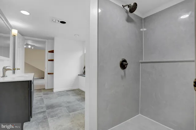 a view of cabinets with window