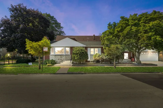 a view of road and trees