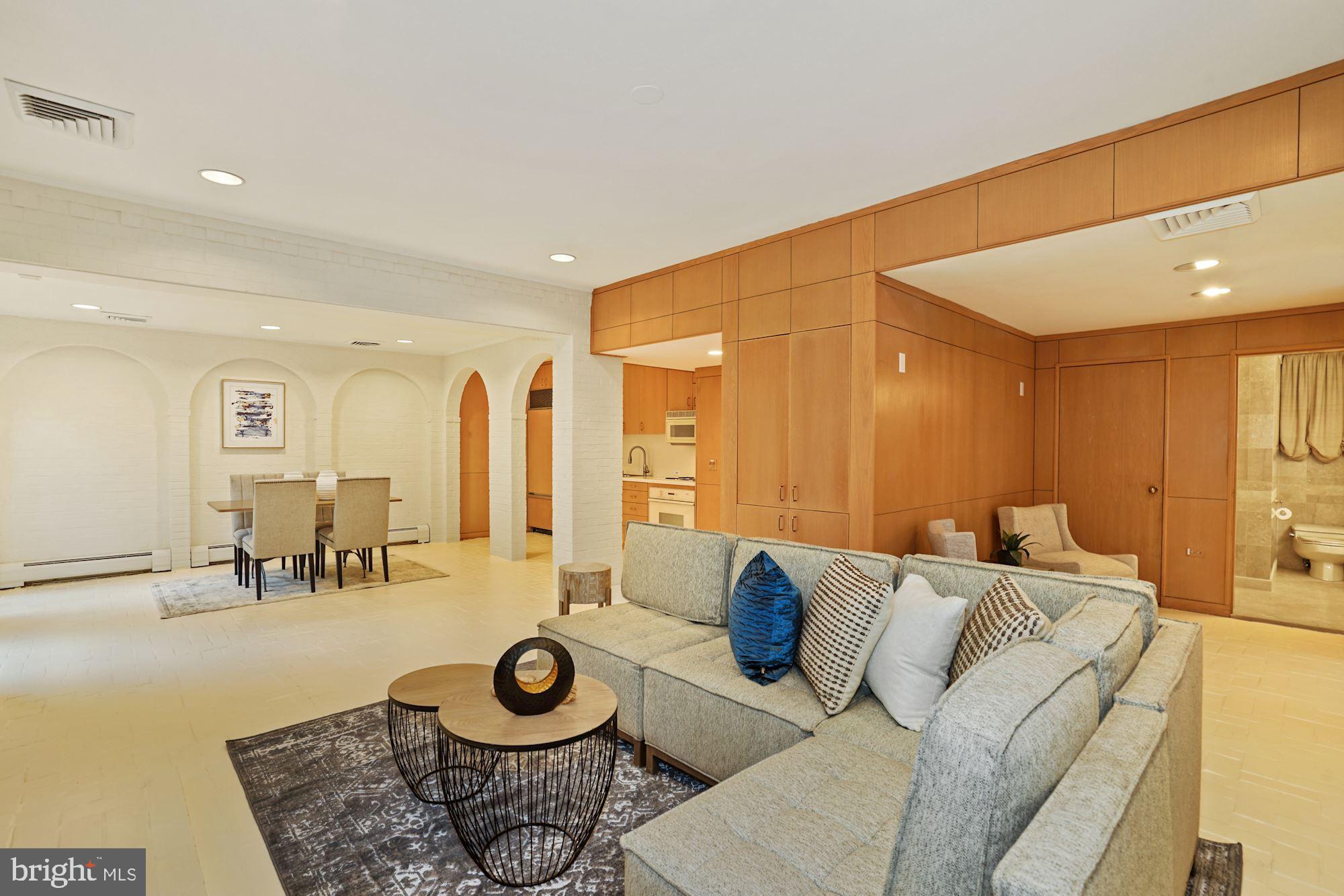 2468 Belmont Road Northwest Washington, DC 20008 - Photo 23 of 28 Lower level family room, dining and kitchen