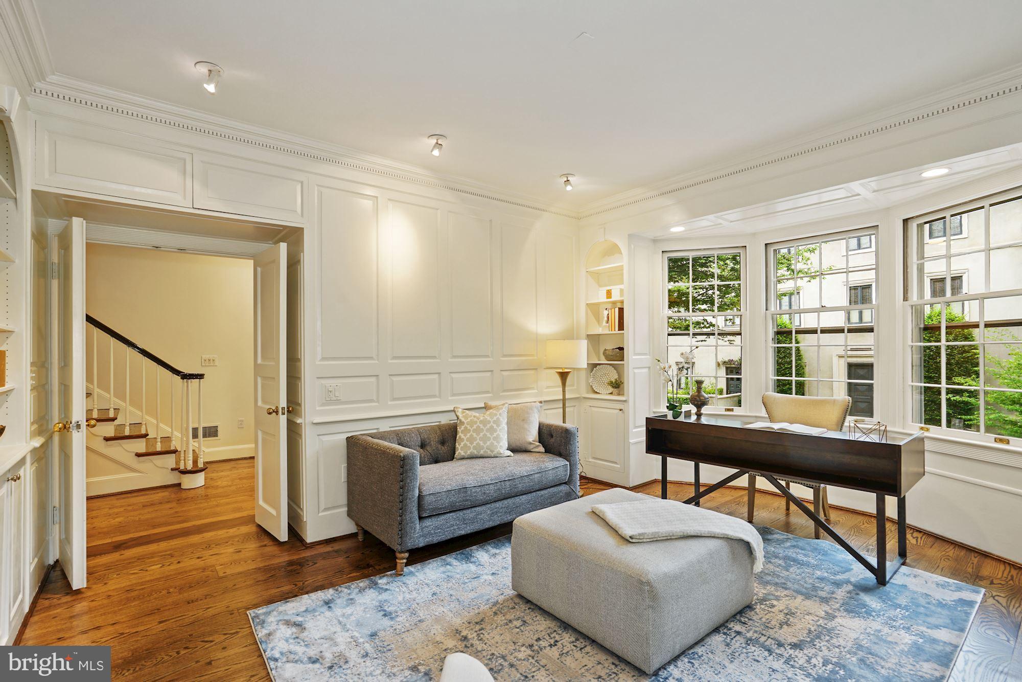 2468 Belmont Road Northwest Washington, DC 20008 - Photo 5 of 28 Paneled Library