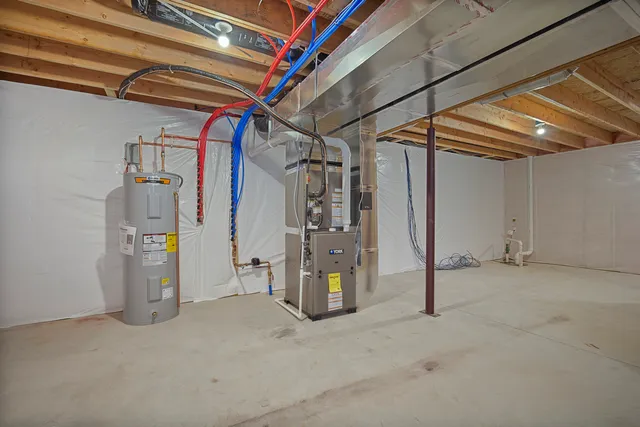 a view of storage and utility room