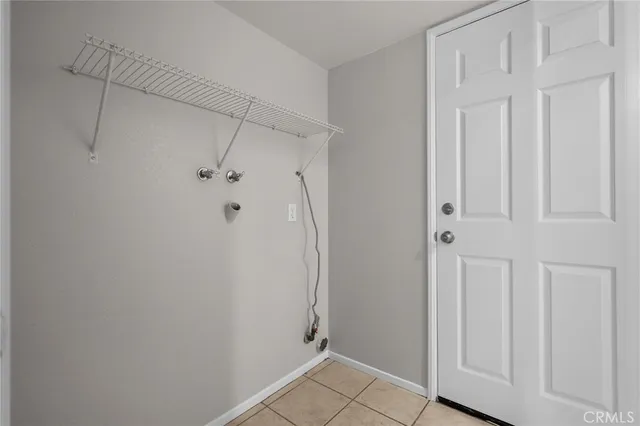 a view of a closet area