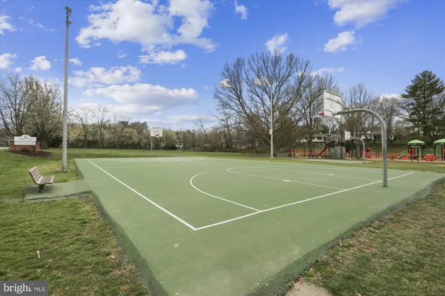 a view of park with slide