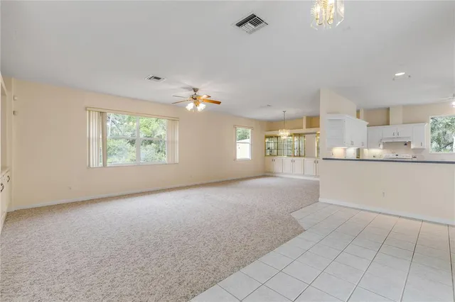 a view of an empty room