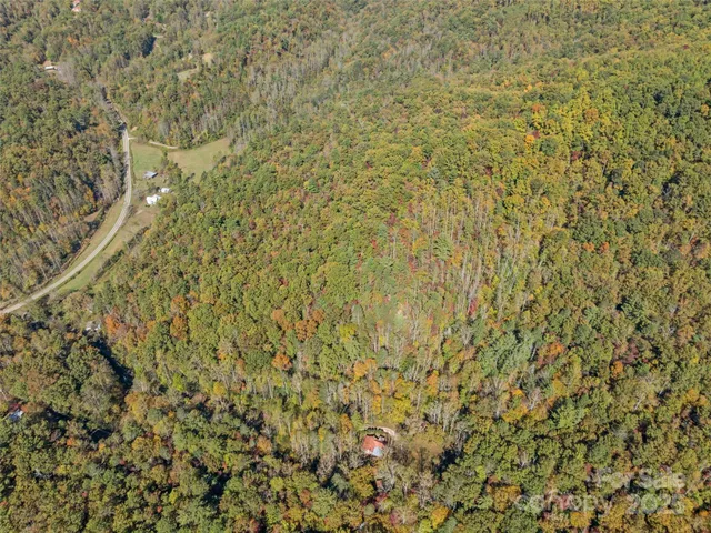 a bathroom with a small window
