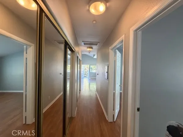 a view of hallway with stairs
