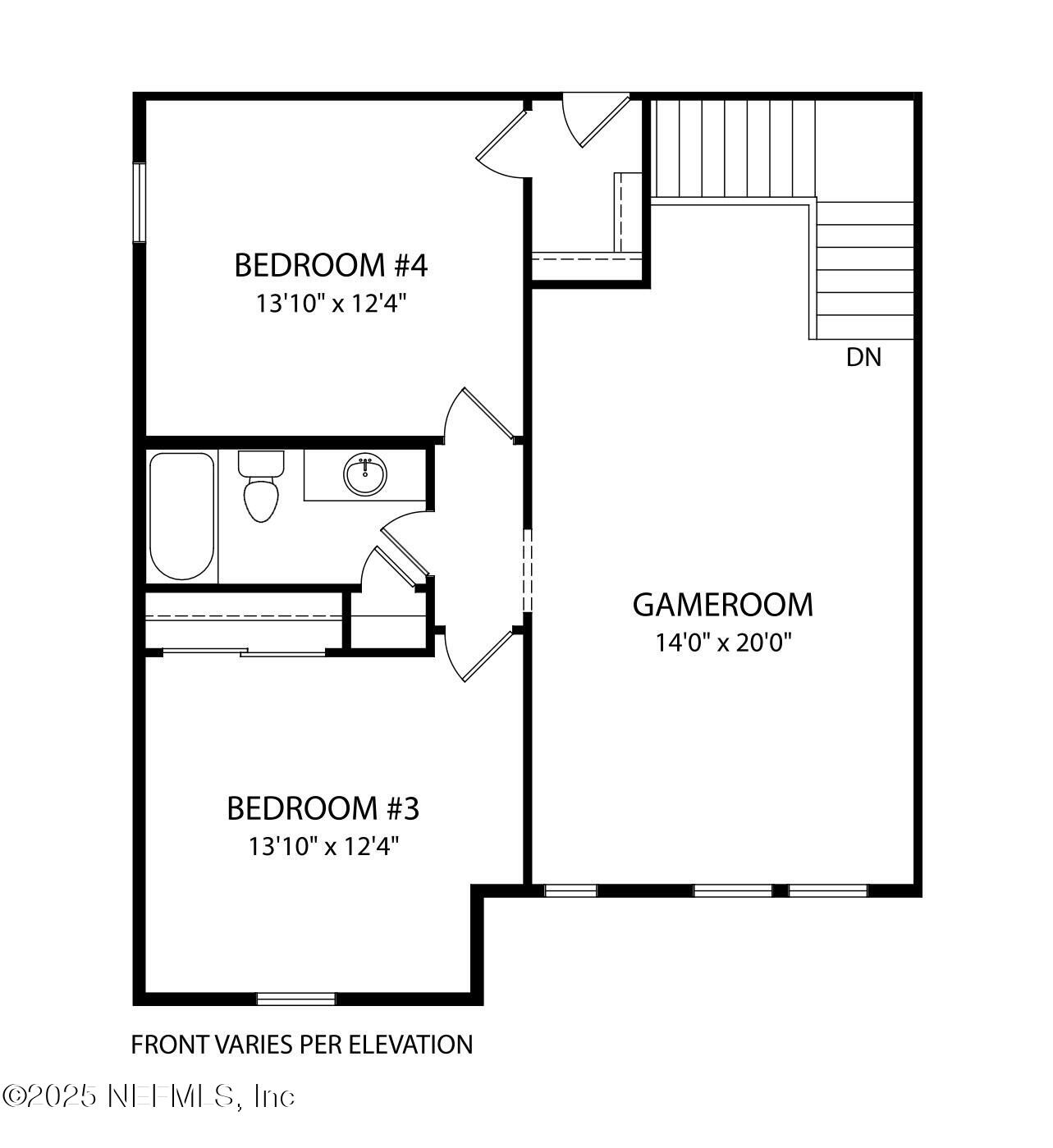 1052 Creighton Road Fleming Island, FL 32003 - Photo 3 of 3 Marshall Floor Plan (2nd Floor)