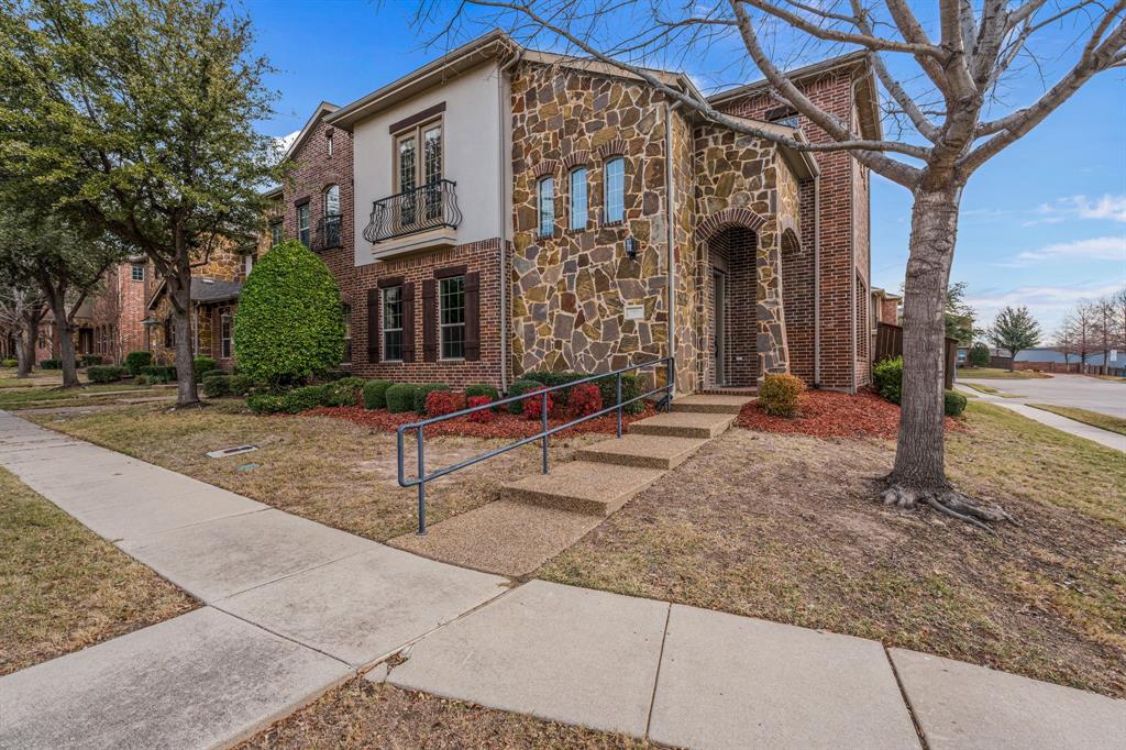 a front view of a house