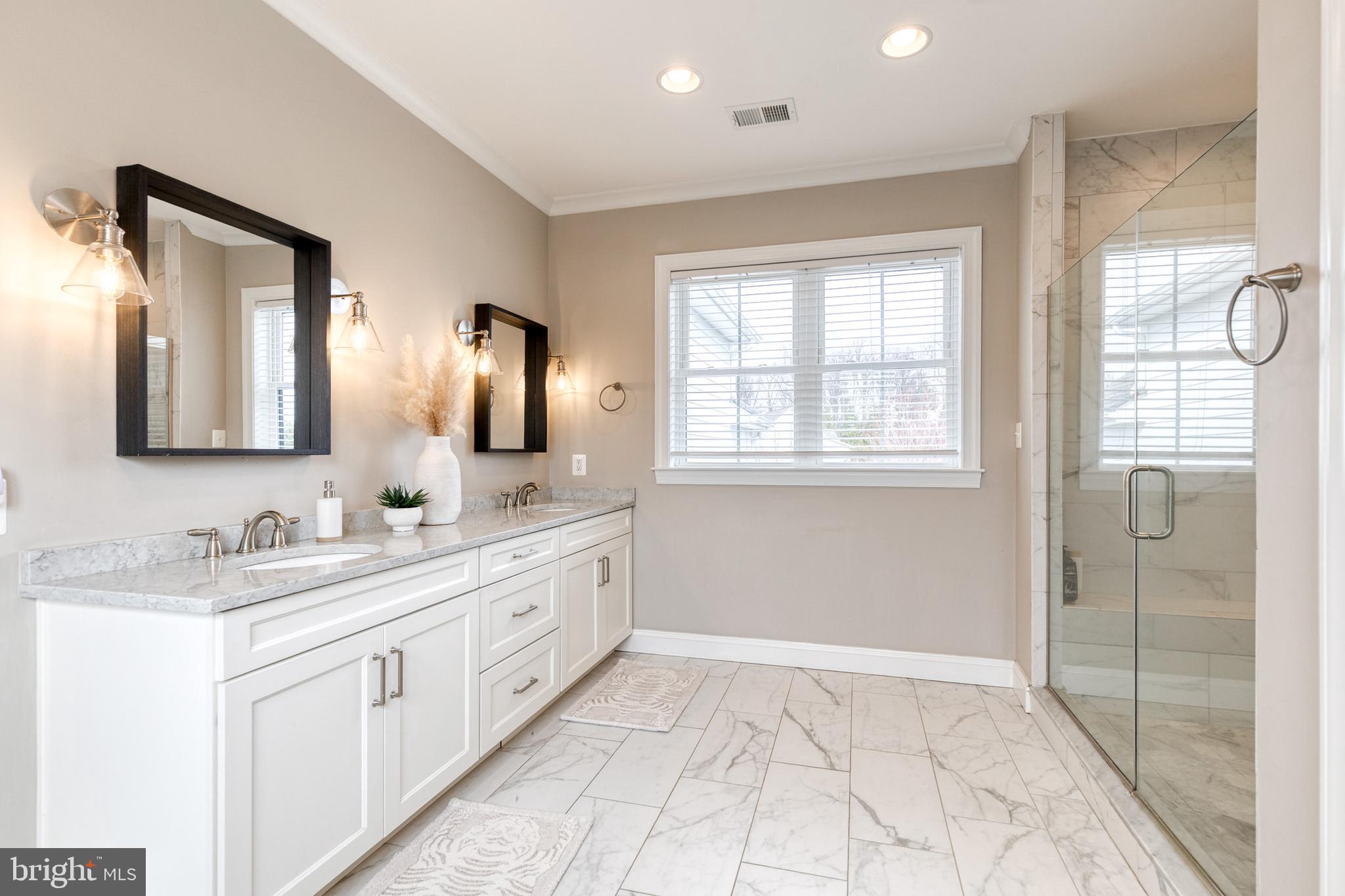 3997 Manor Oaks Road Phoenix, MD 21131 - Photo 41 of 70 Primary Bath w Dual Sinks and walk in shower