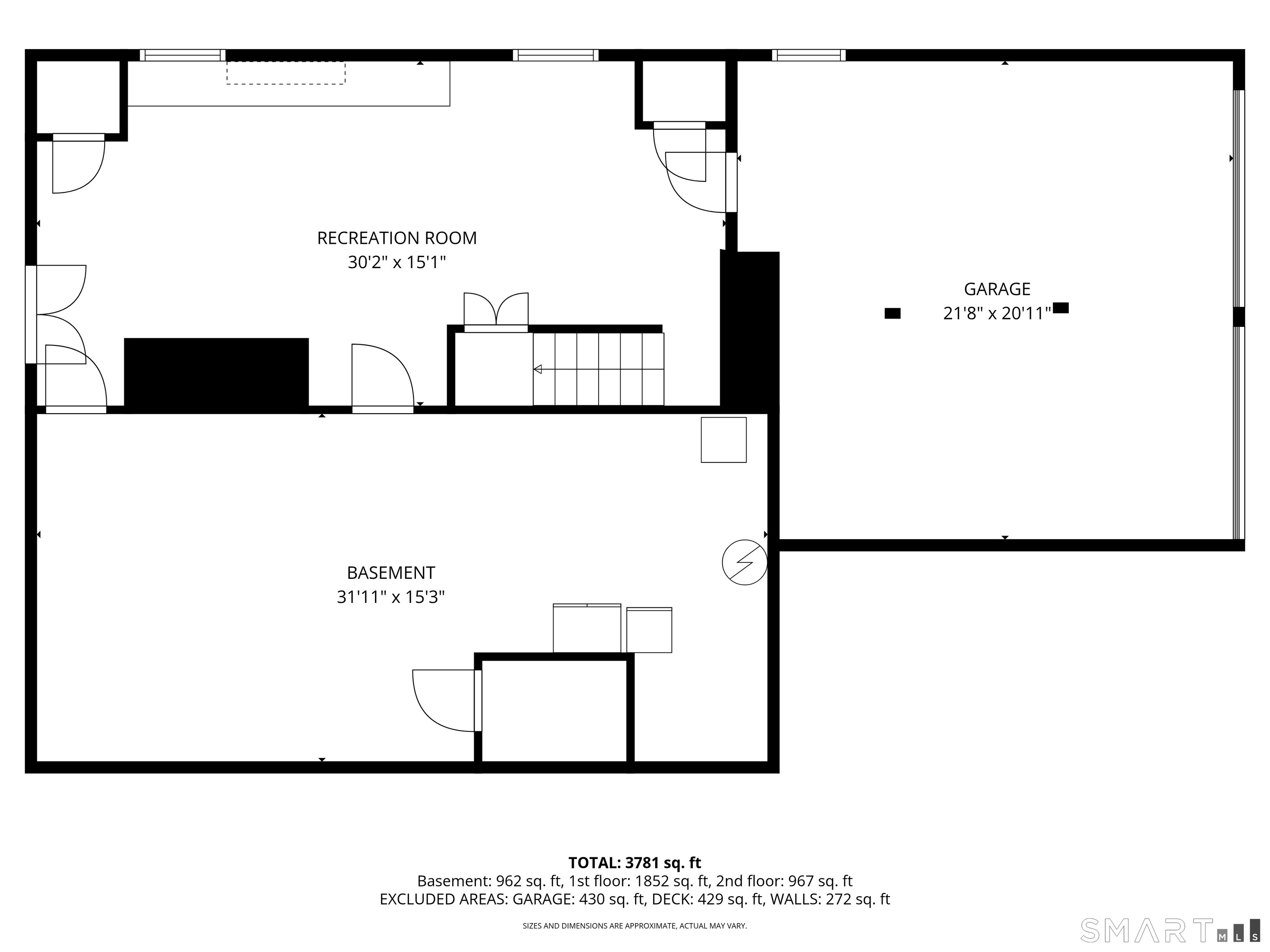 40 Echo Valley Road Newtown, CT 06470 - Photo 39 of 39 Basement Floorplan