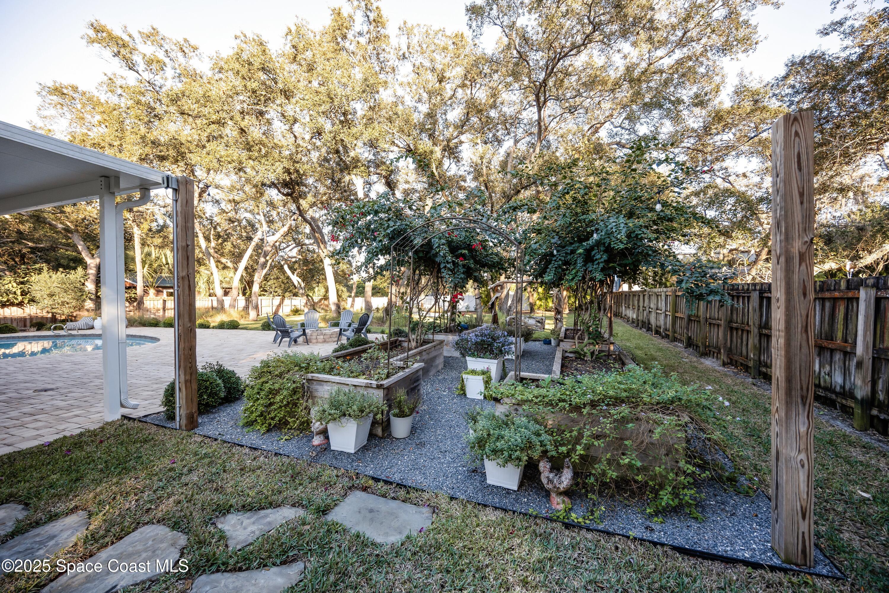 3425 Kent Drive Melbourne, FL 32935 - Photo 5 of 21 a view of backyard with green space