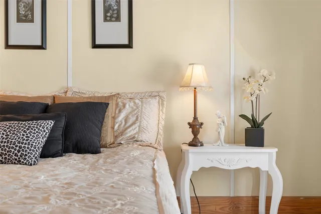 a bed room with a bed and a couch