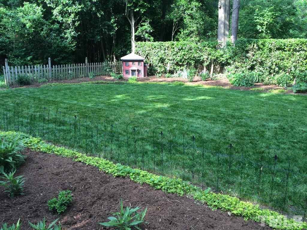 3400 Ruffin Street Raleigh, NC 27607 - Photo 19 of 21 a view of a wooden deck and garden