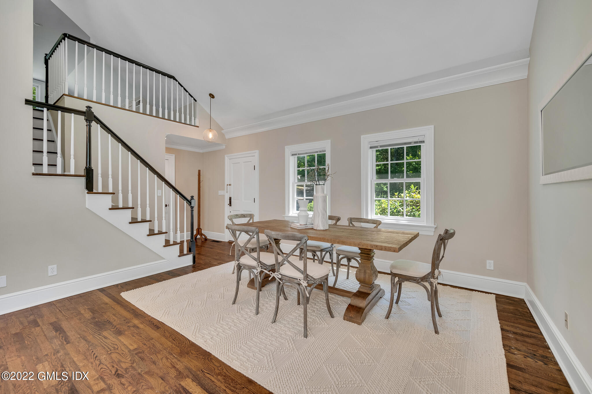 269 Riversville Road Greenwich, CT 06831 - Photo 43 of 55 a view of a dining room with furniture window and wooden floor