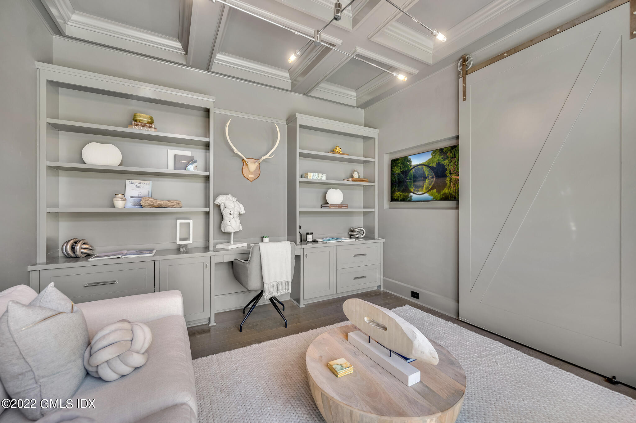 269 Riversville Road Greenwich, CT 06831 - Photo 5 of 55 a living room with furniture and a flat screen tv