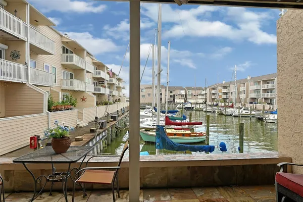 a view of a lake from a balcony