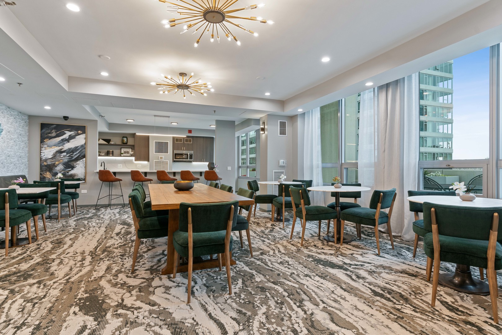 701 South Wells Street, Unit 1904 Chicago, IL 60607 - Photo 18 of 22 a view of a dining room with furniture