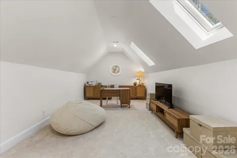 a view of backyard with green space