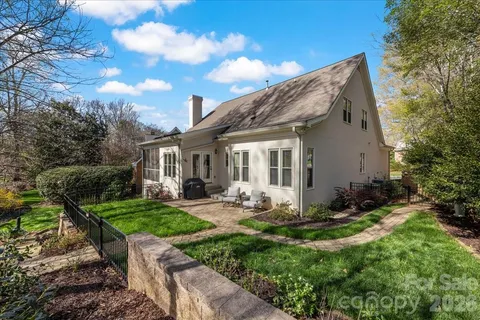 an aerial view of residential house with outdoor space