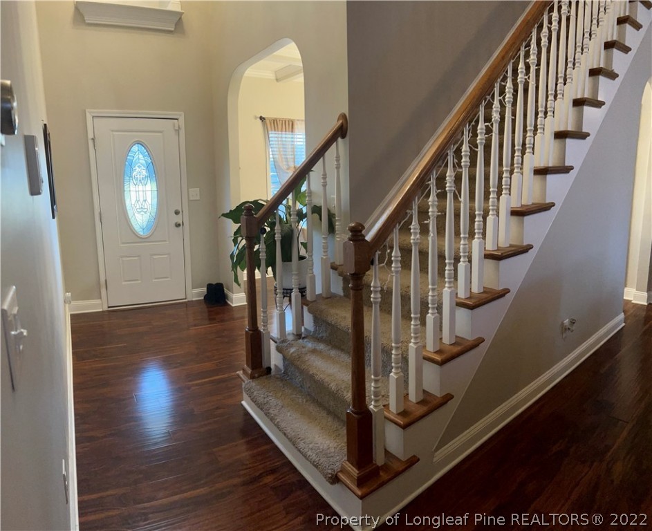 3443 Thrower Road Hope Mills, NC 28348 - Photo 4 of 16 a view of entryway with wooden floor