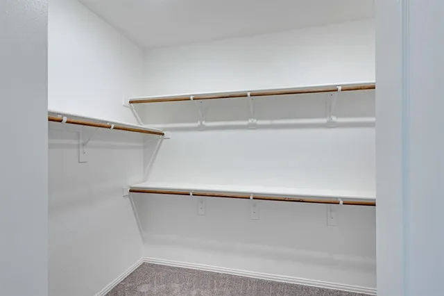 a close view of closet