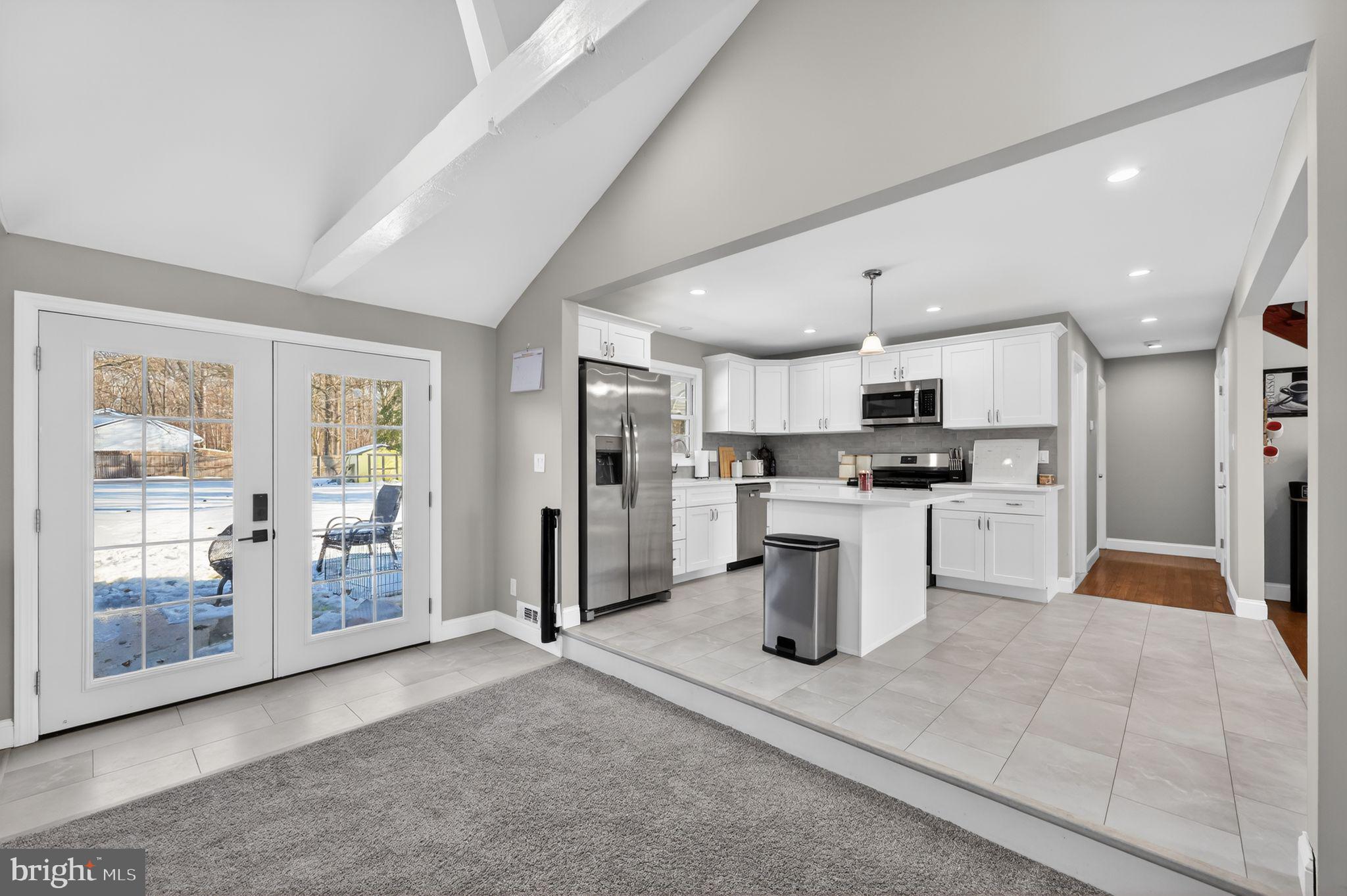 298 South Tuckahoe Road Williamstown, NJ 08094 - Photo 6 of 22 a kitchen with refrigerator and cabinets