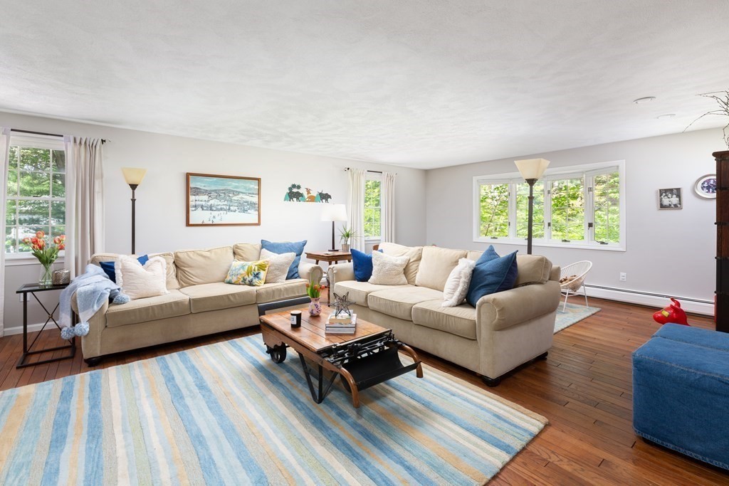 64 Rattlesnake Hill Road Andover, MA 01810 - Photo 6 of 23 a living room with furniture and a large window
