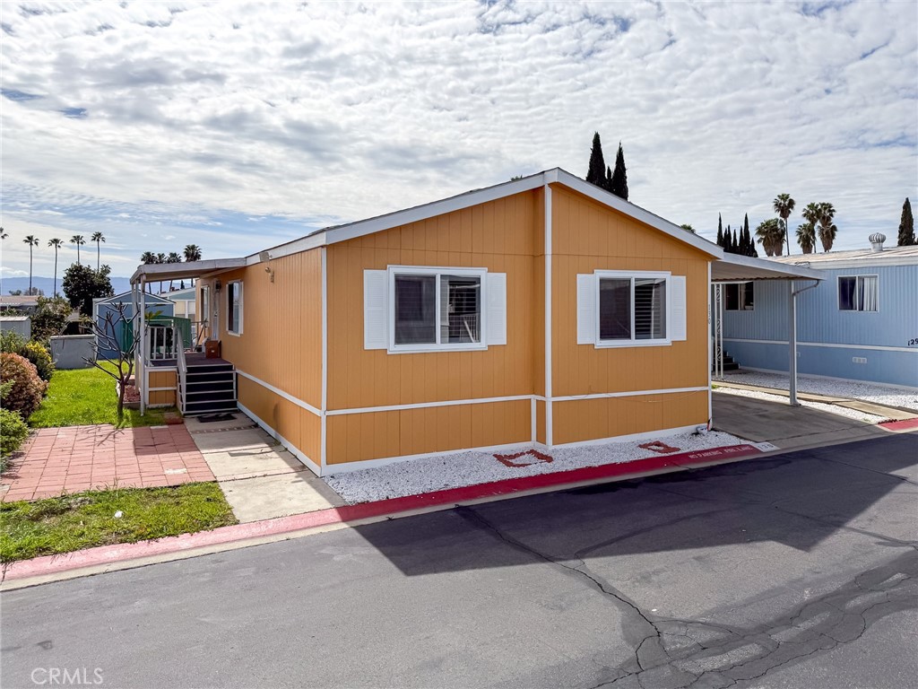 a backyard of a house