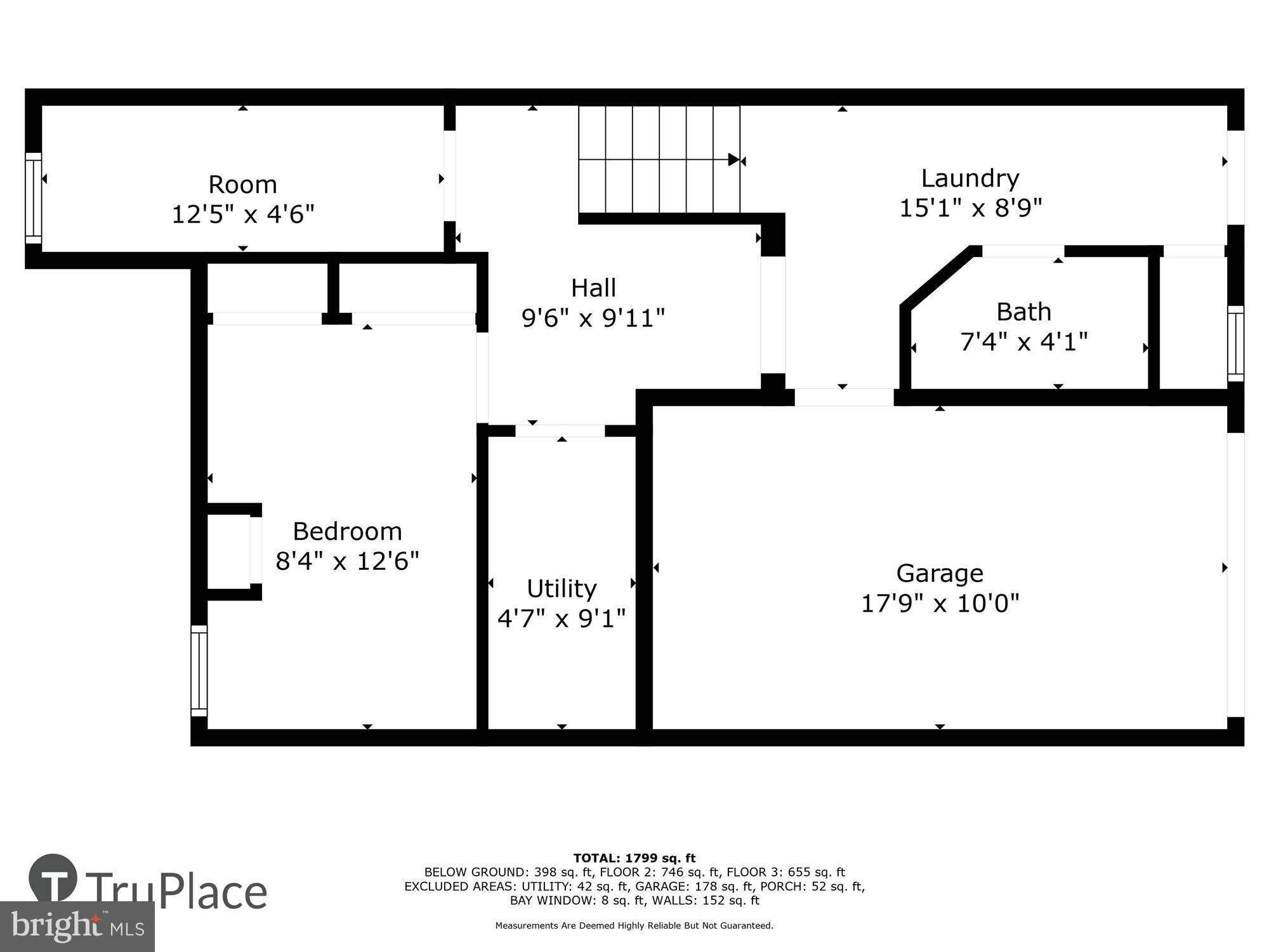 4442 Q Street Northwest Washington, DC 20007 - Photo 4 of 5 Lower Level Floor Plan