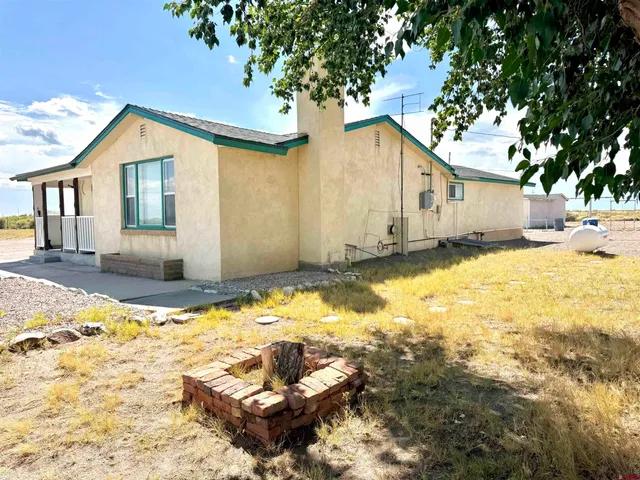 a backyard of a house