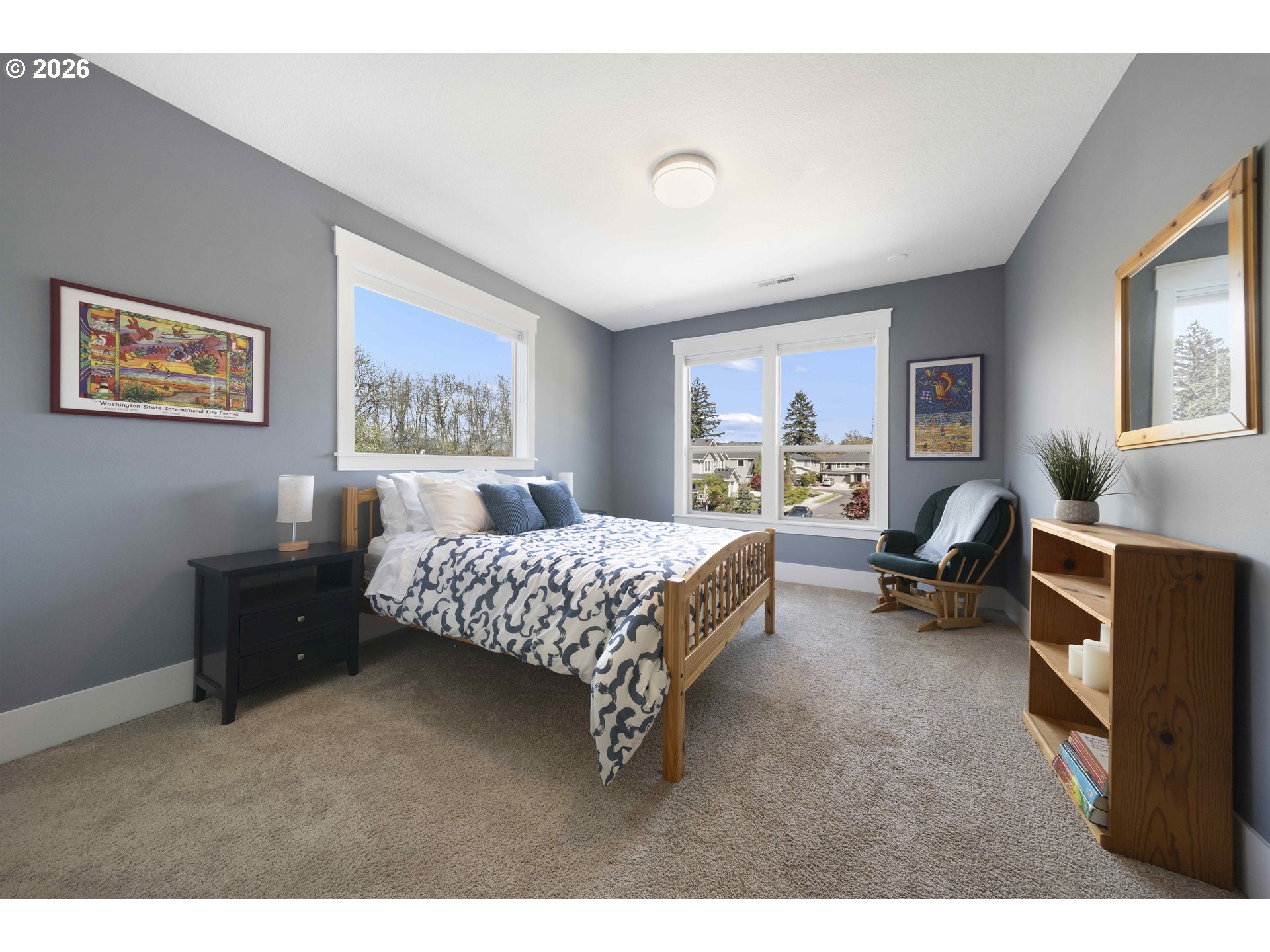2036 Northwest 44th Avenue Camas, WA 98607 - Photo 29 of 48 a bedroom with a bed couch and a window