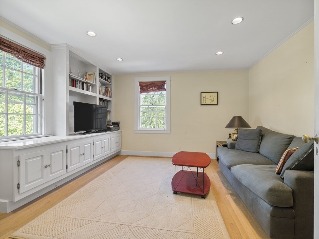 14 Birch Road Wellesley, MA 02482 - Photo 12 of 18 a living room with furniture window and flat screen tv