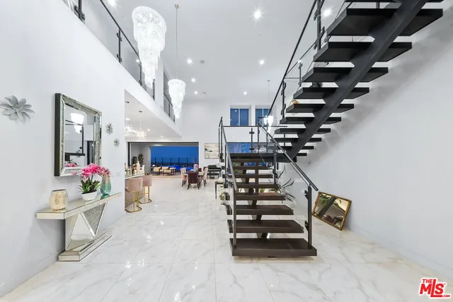 a view of a city with ocean