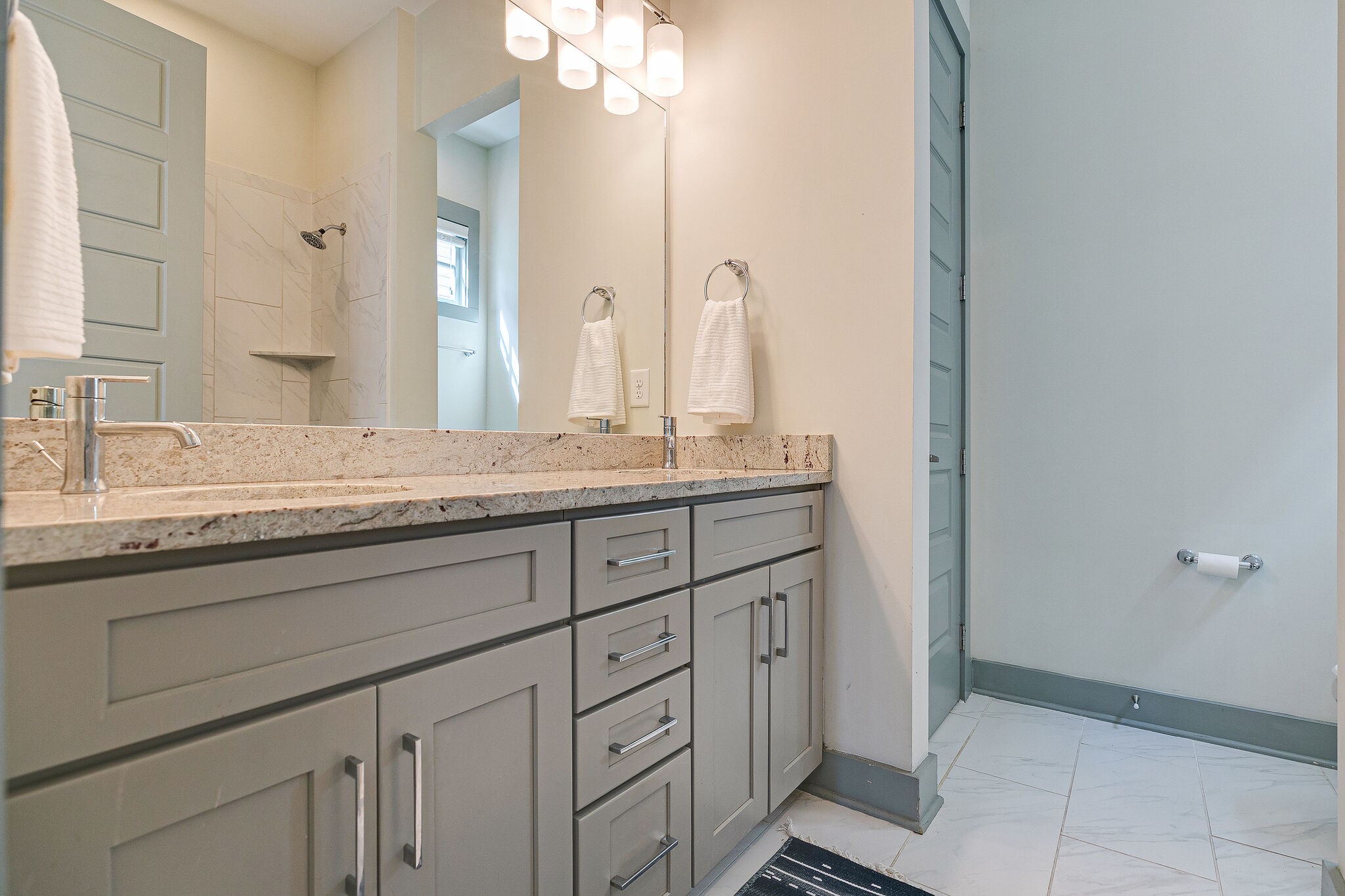 104 Cottage Lane Franklin, TN 37064 - Photo 10 of 19 a bathroom with a granite countertop sink and a mirror