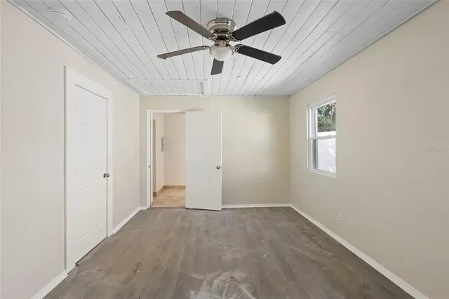 wooden floor in an empty room