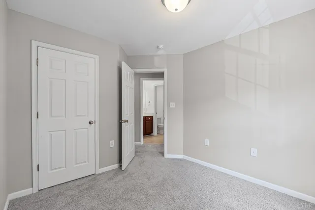 a view of an empty room