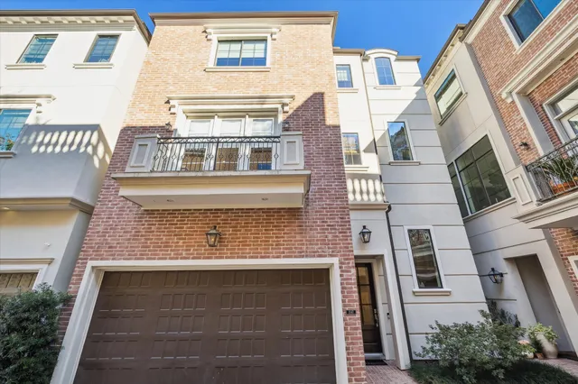 a front view of a building