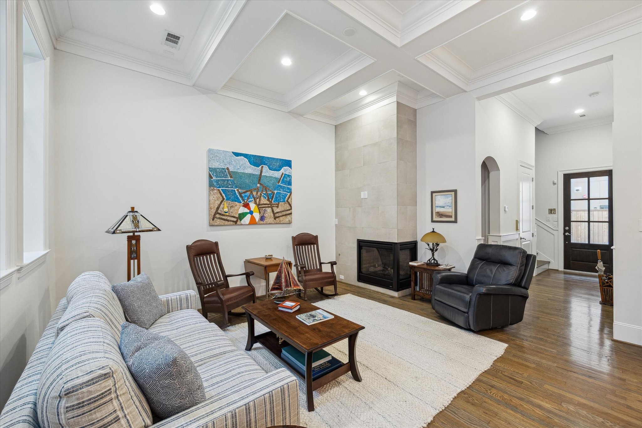 1547 Nevada Street Houston, TX 77006 - Photo 6 of 24 a living room with furniture rug and wooden floor