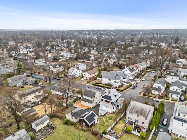an aerial view of a city