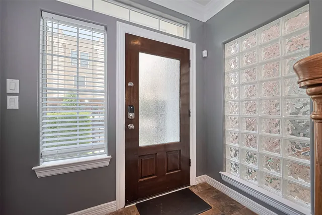 a view of front door