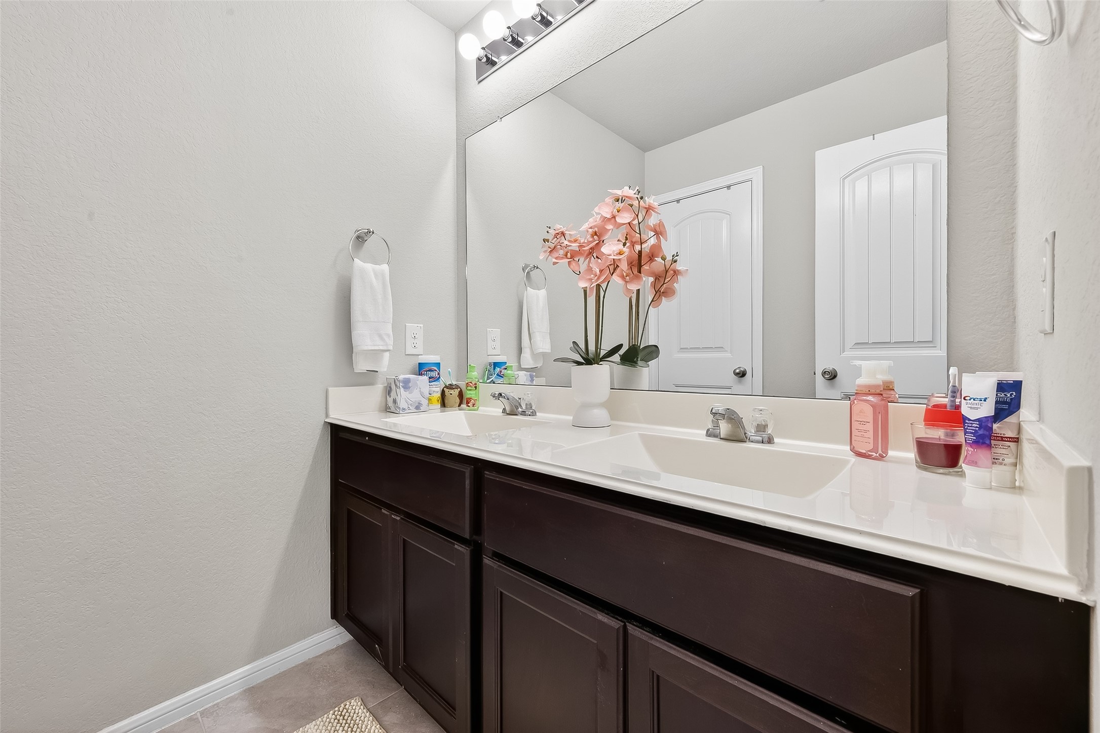 8007 Carillon Way Rosharon, TX 77583 - Photo 28 of 33 a bathroom with a sink and a mirror