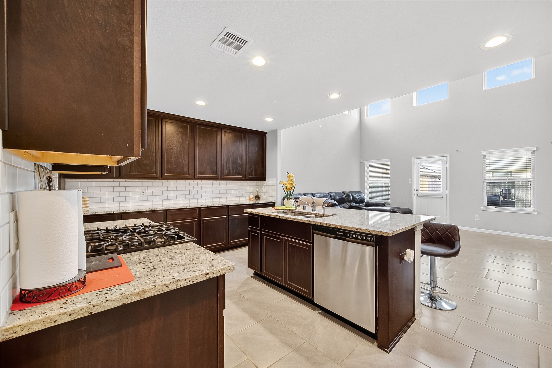 8007 Carillon Way Rosharon, TX 77583 - Photo 8 of 33 a kitchen with a sink and cabinets