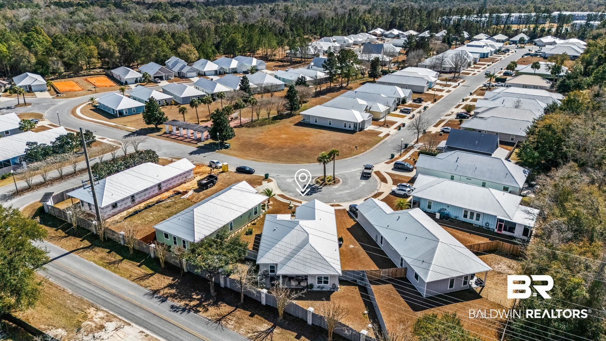 8013 Carmel Circle Foley, AL 36535 - Photo 40 of 49 Aerial view of property's location with nearby suburban area