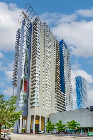 a front view of a building