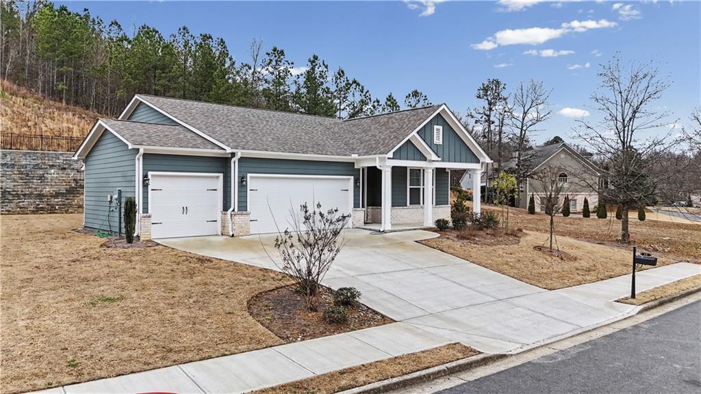 33 Brookside Way Cartersville, GA 30121 - Photo 2 of 54 a house view with a outdoor space and sitting space