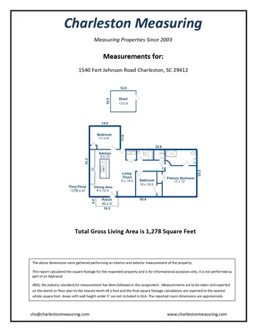 $474,900 | 1540 Fort Johnson Road, Charleston, SC 29412