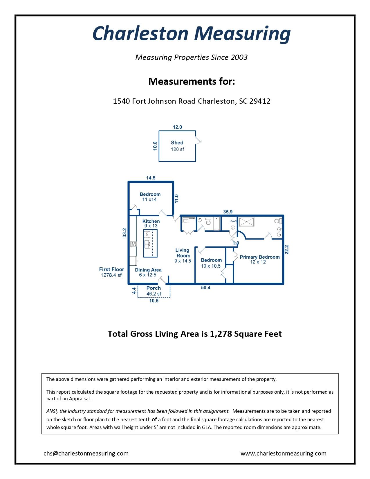 1540 Fort Johnson Road Charleston, SC 29412 - Photo 45 of 45 Floor Plan
