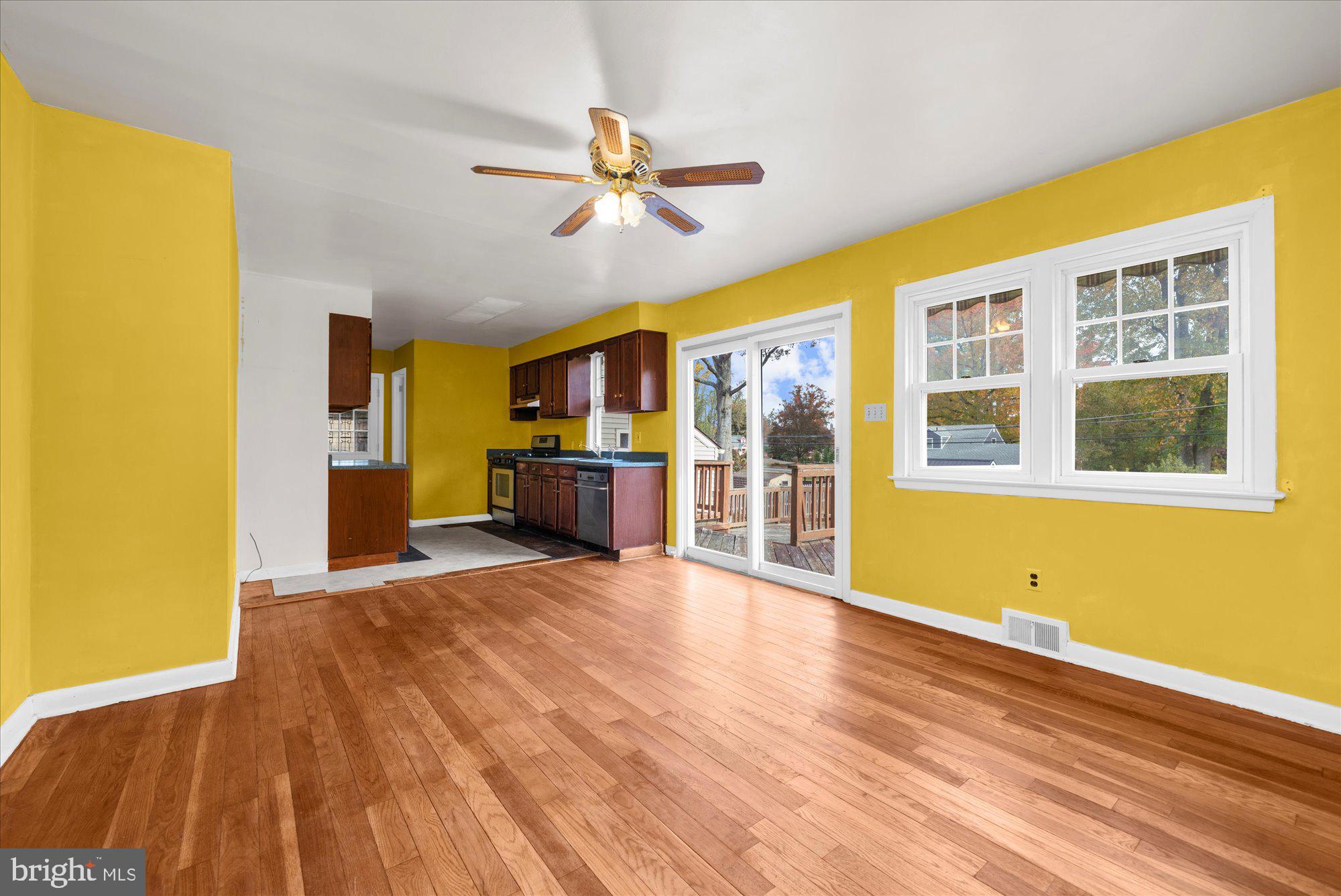 821 Coopertown Road Bryn Mawr, PA 19010 - Photo 11 of 44 a view of a living room with wooden floor and a window
