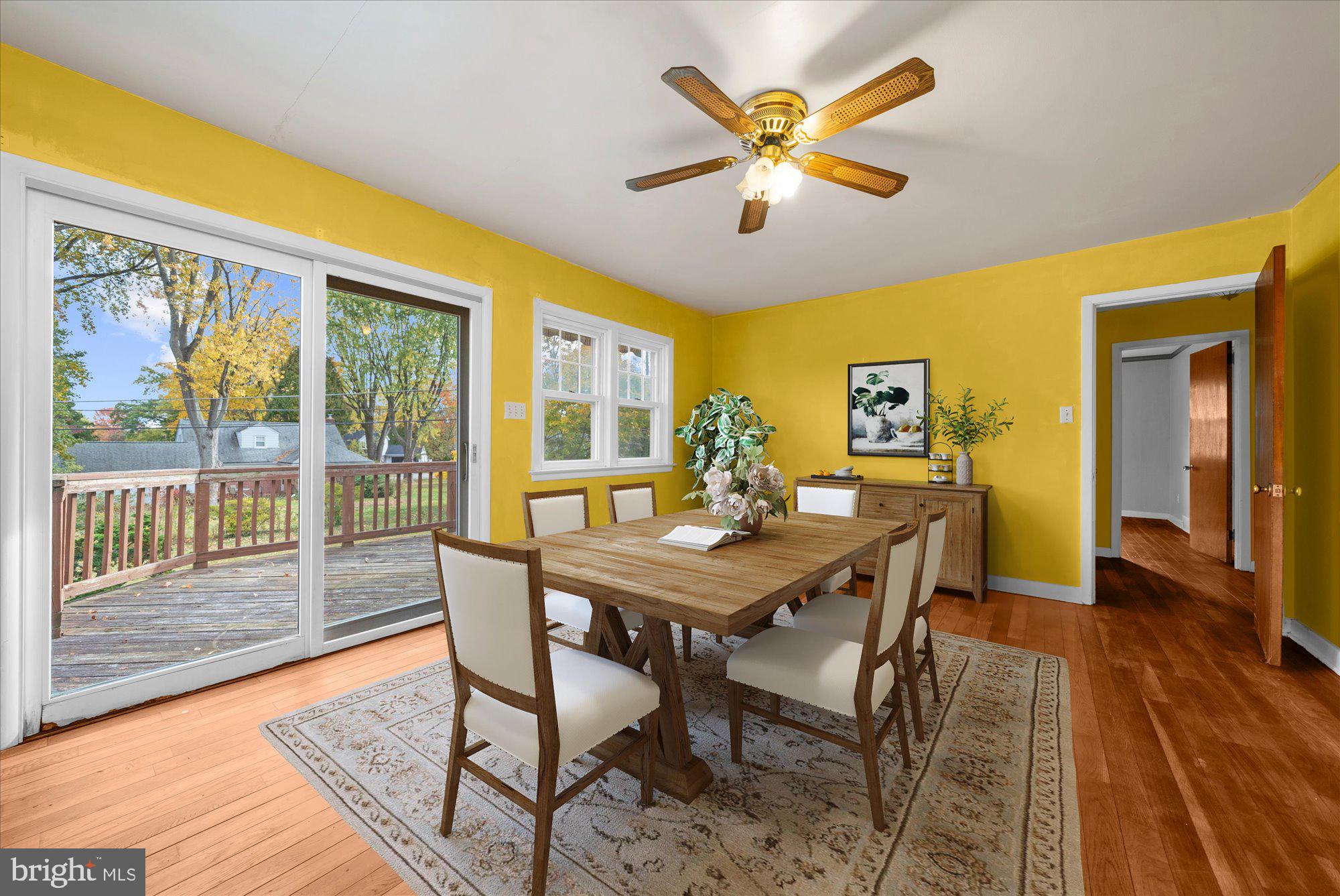 821 Coopertown Road Bryn Mawr, PA 19010 - Photo 3 of 44 a view of a dining room with furniture and wooden floor